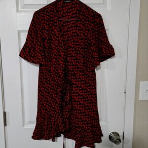 Black Rose Floral Dress